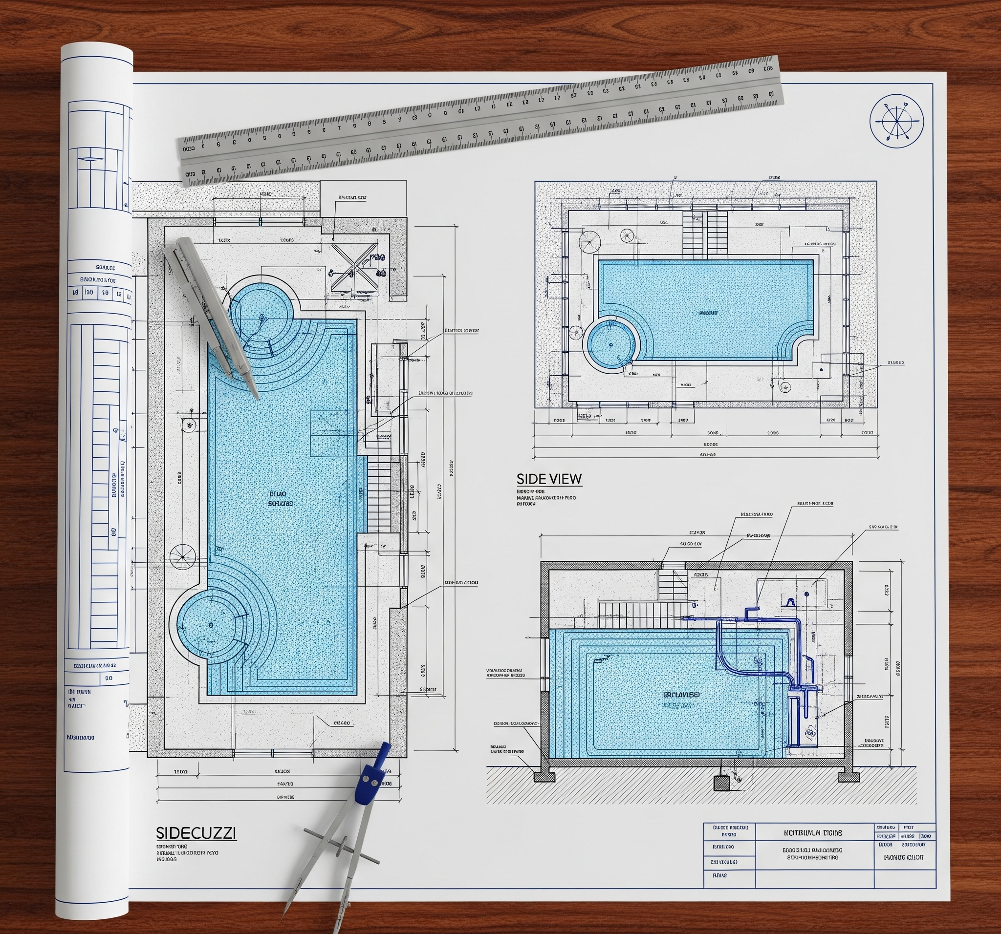 Planos de la alberca